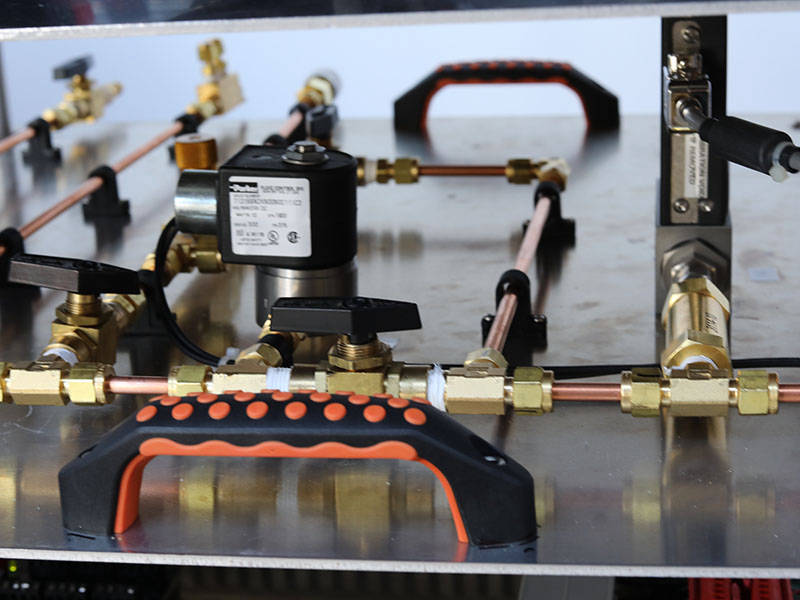 Close up of CO2 system